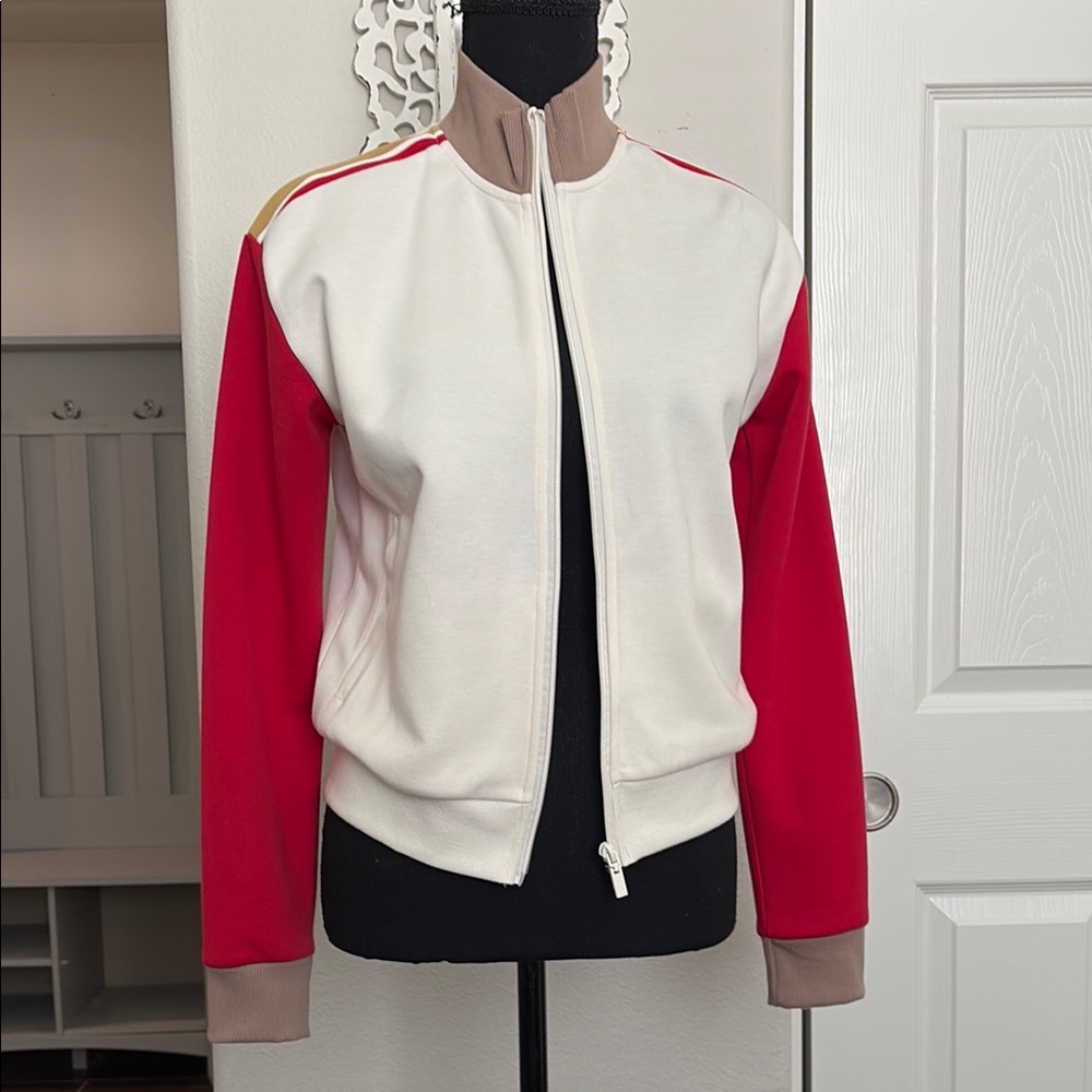 Women's Red and White Jacket